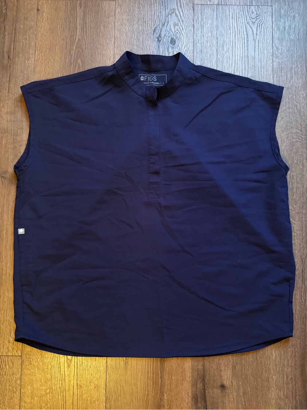 FIGS Rafaela Oversized Scrub Top Mandarin Collar